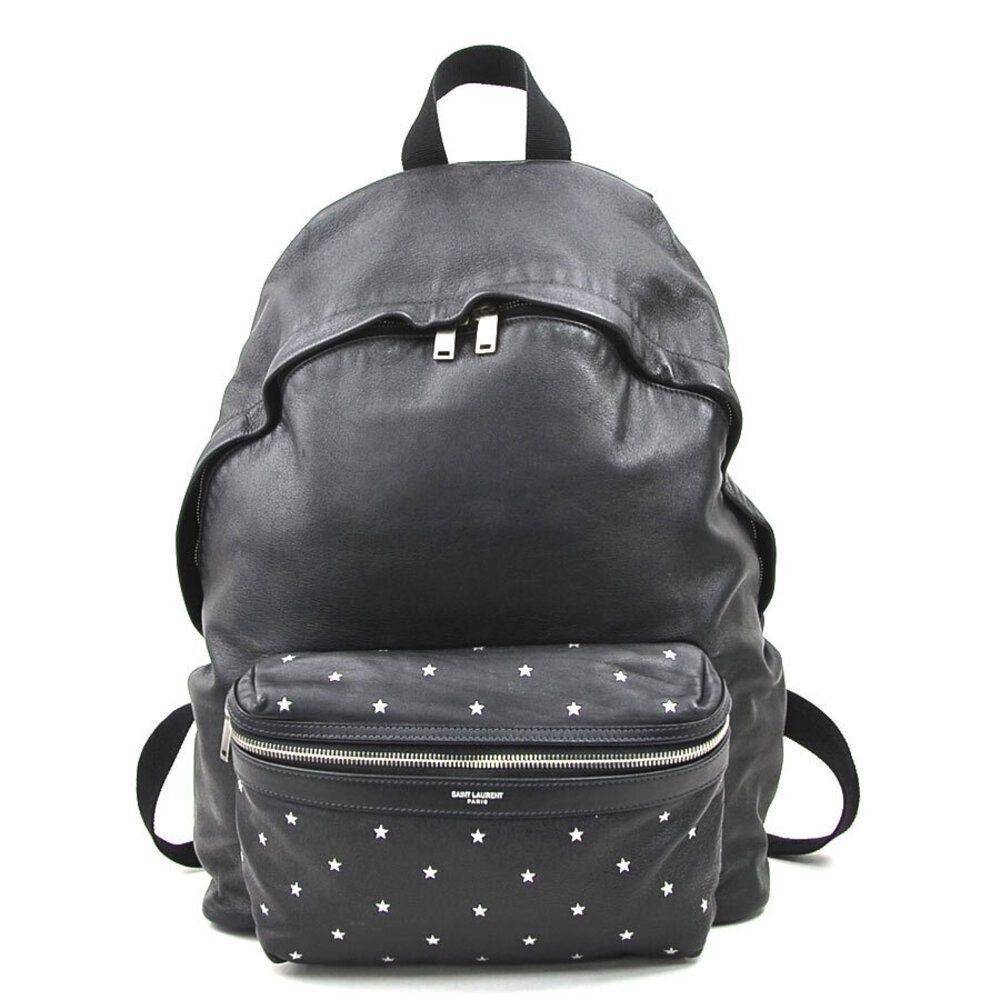 Saint Laurent Backpack Leather Black